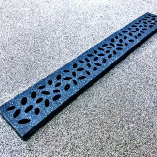 24 X3 X1 Decorative Polymer Trench Grate Grey Pebbles Rockcrete