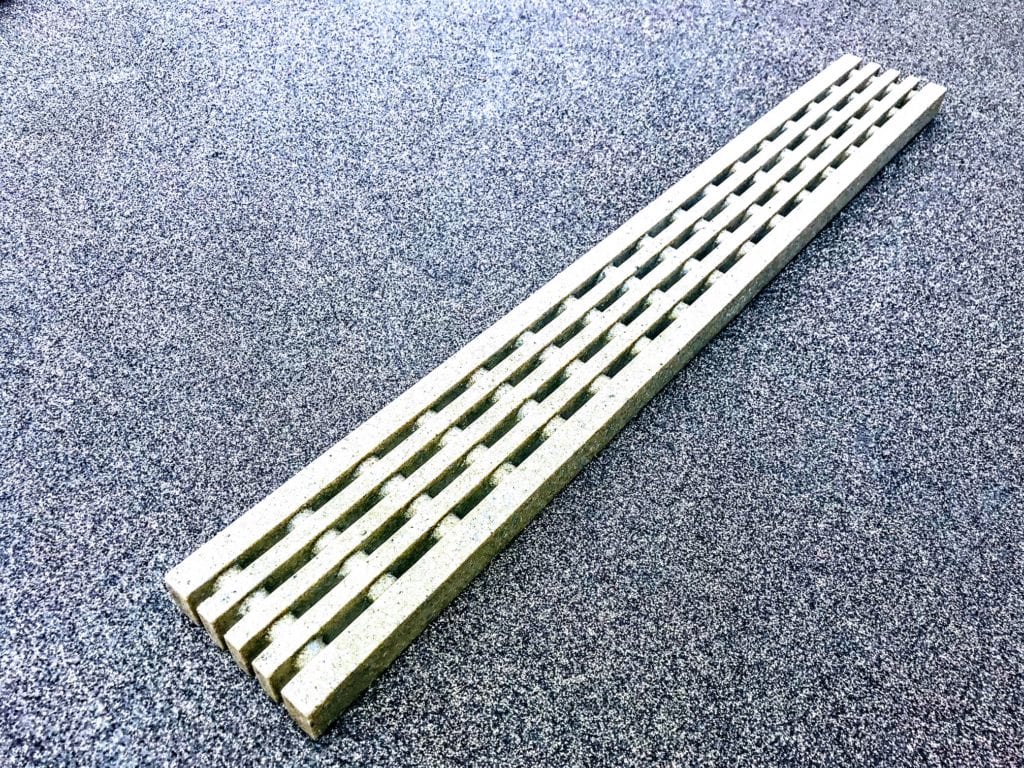 24 X3 X1 Decorative Polymer Trench Grate Sand Line Rockcrete