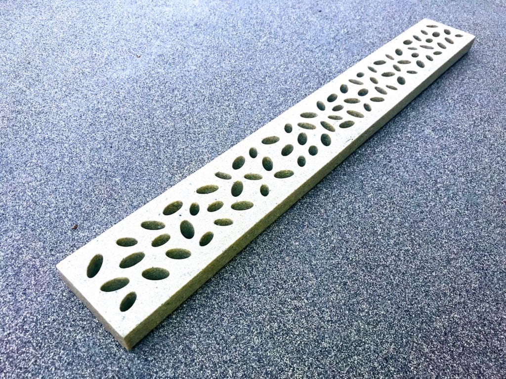 24 X3 X1 Decorative Polymer Trench Grate Sand Pebbles Rockcrete