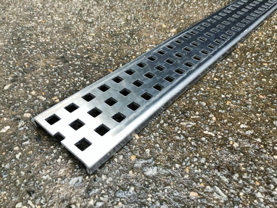 24″x3″x 3/4″ Perforated Aluminum Trench Cover - Rockcrete USA