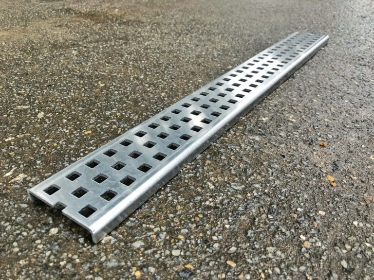 24″x4 5/8″x 3/4″ Perforated Aluminum Trench Cover - Rockcrete USA